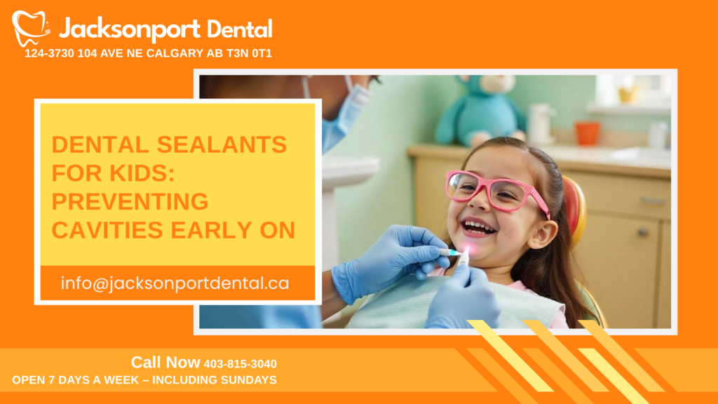 Prevent cavities early with dental sealants for kids. Visit Jacksonport Dental in NE Calgary for gentle, effective pediatric care by Dr. Richa Bhatnagar.
