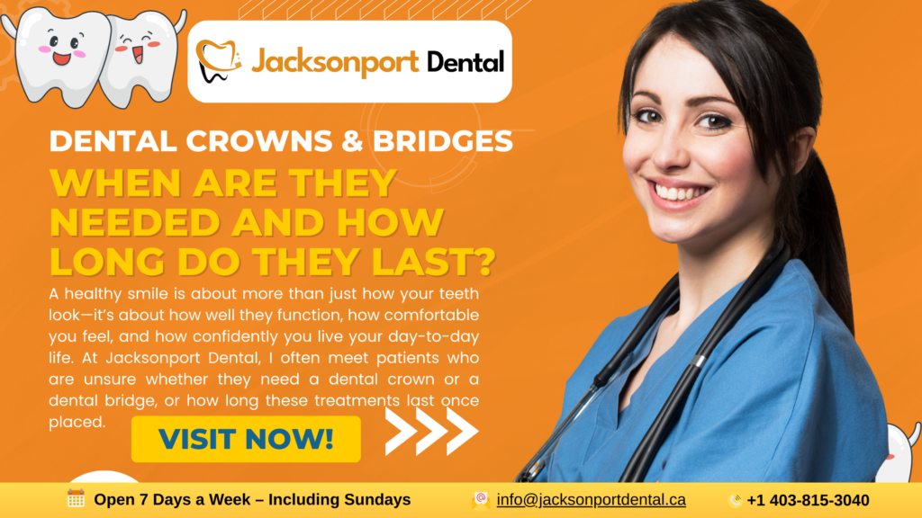 Dental Crowns & Bridges: When Are They Needed and How Long Do They Last?