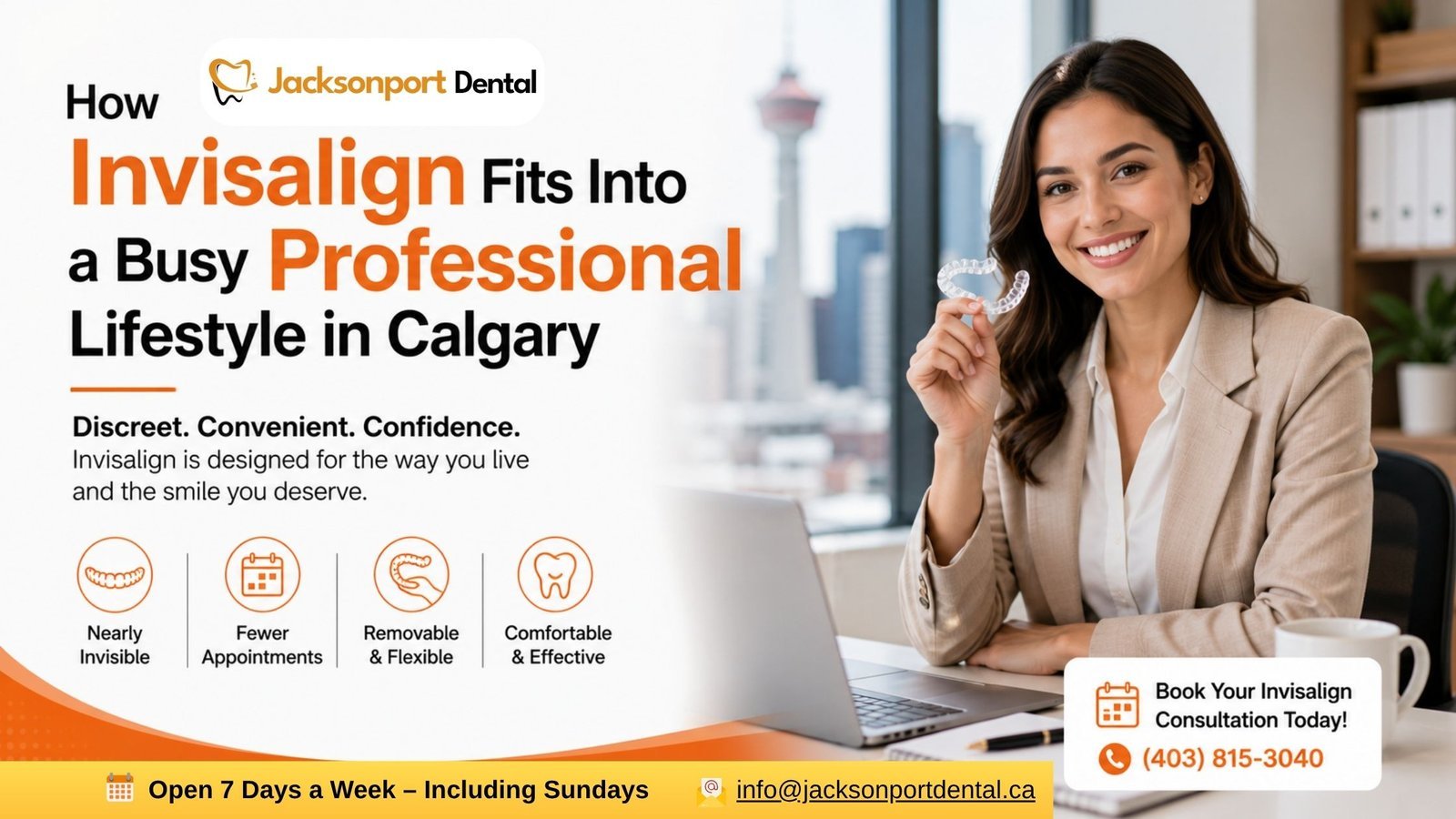 Whether you're presenting in boardrooms, meeting clients, managing a business, or working in a fast-paced office, your smile plays an important role in your confidence. Many working professionals want straighter teeth but hesitate to pursue orthodontic treatment because they don't want the appearance or inconvenience of traditional metal braces.