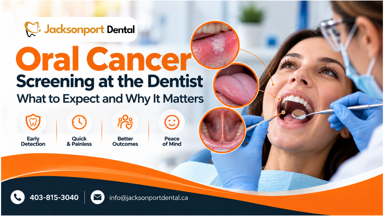 Oral Cancer Screening Calgary at the Dentist